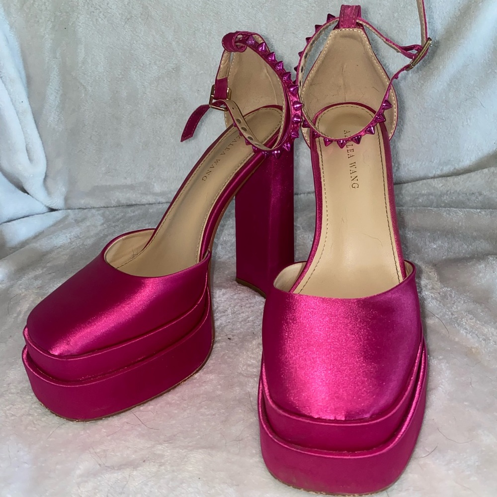 Dolls kills pink platform heels size 9